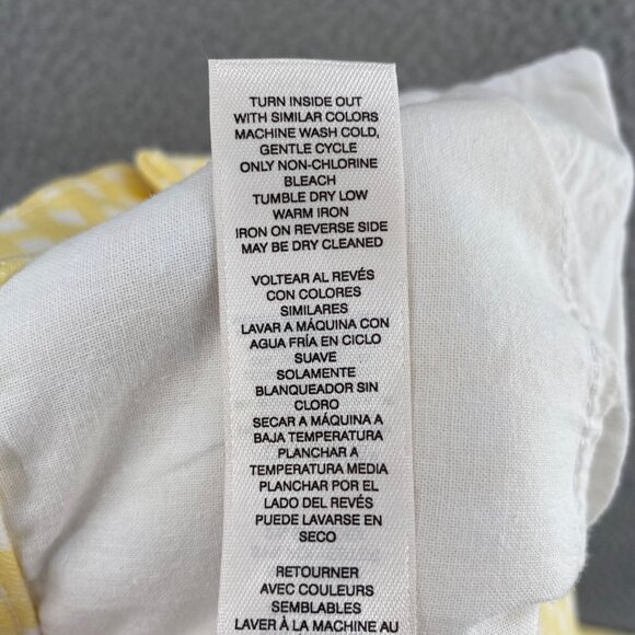 Chicos Jeans Womens 00 US 2 Yellow Check Perfect Stretch Girlfriend Slim Ankle - Picture 7 of 12